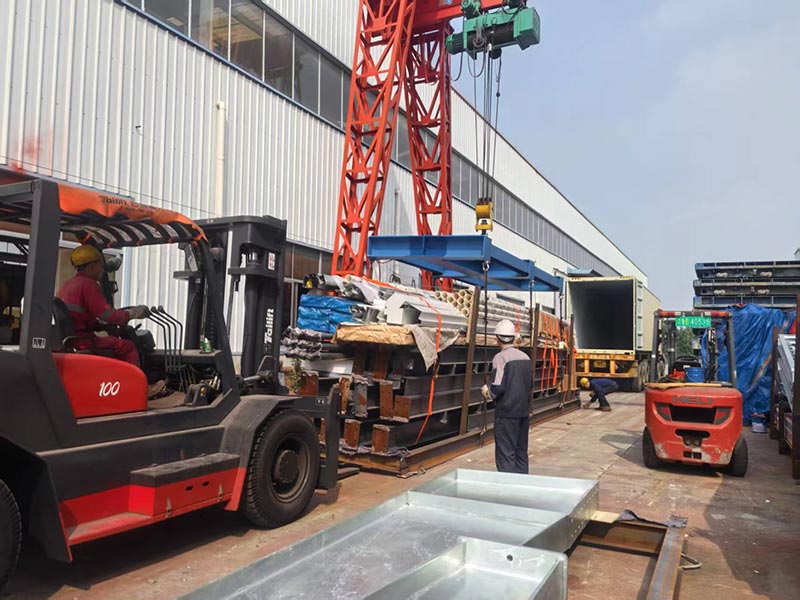 Struktur baja Guyana dikirim kanthi sukses, nggampangake perjalanan konstruksi jaban rangkah anyar